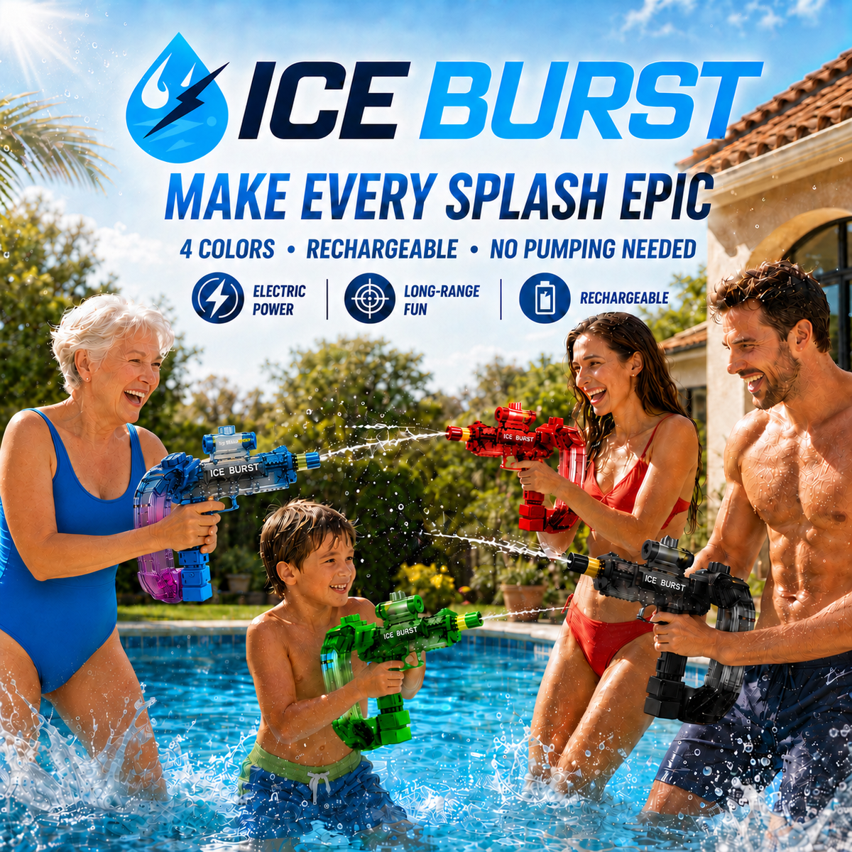ICE BURST™ — Electric LED Water Blaster